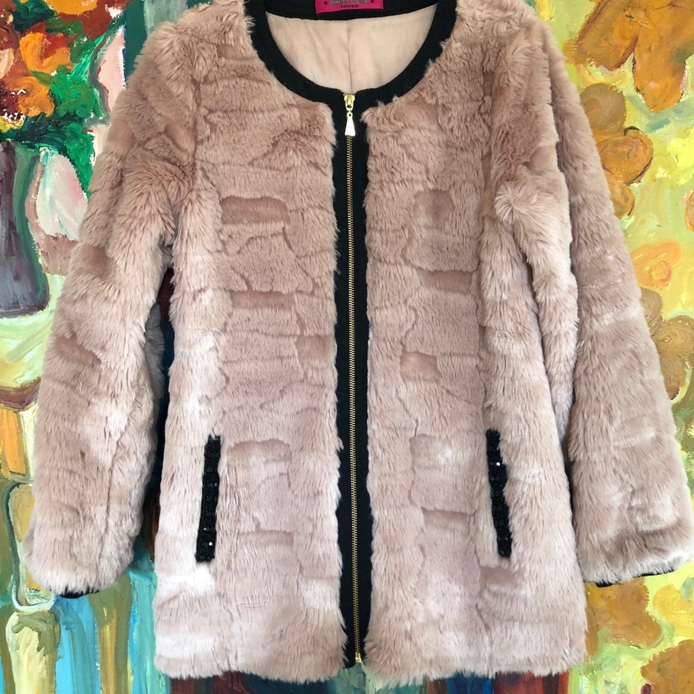 Dolly Girl Anna Sui faux fur jacket